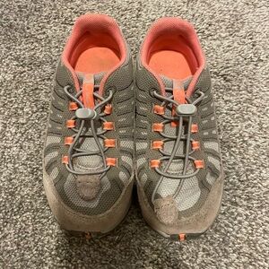 COLUMBIA Size 11 Toddler Gray Pink Peakfreak Enduro Trail Sneakers Gray Pink